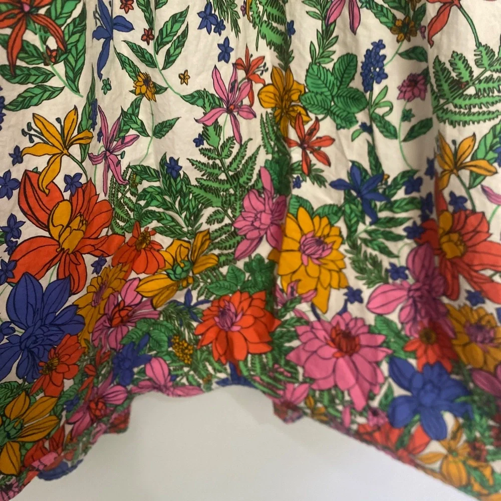 Talbots 12 Poplin Blissful Floral Shirtdress - Picture 6 of 12
